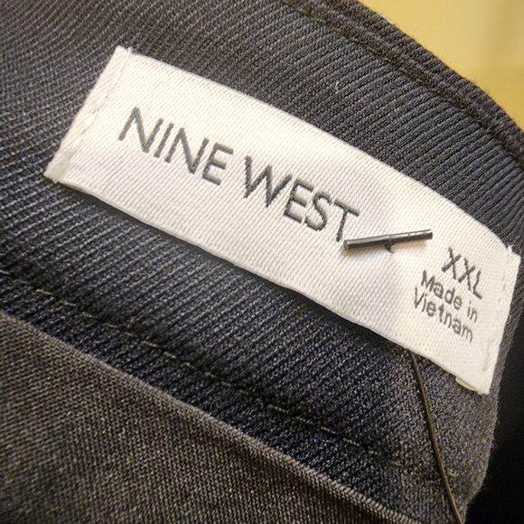 NINE WEST Black Taylored Mini Skirt with Stud Accents Plus Size XXL NWT - Picture 2 of 11